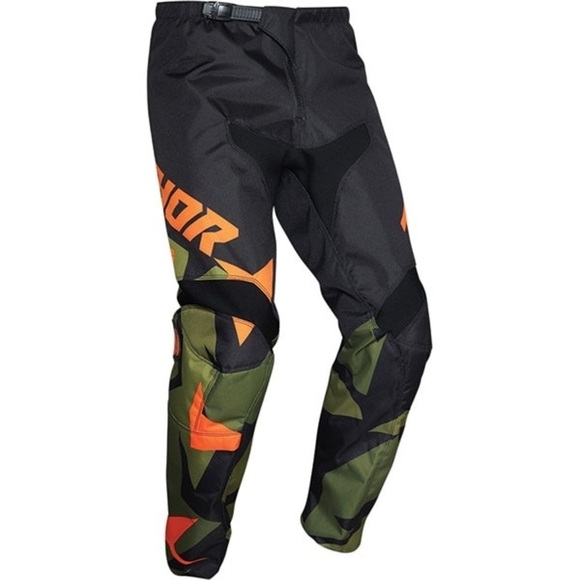 *SOLD* THOR Motocross Boys Youth 24 Moto Thor Youth Sector Warship Pants Green - Picture 2 of 11